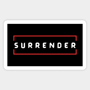 Surrender | Christian Typography Magnet